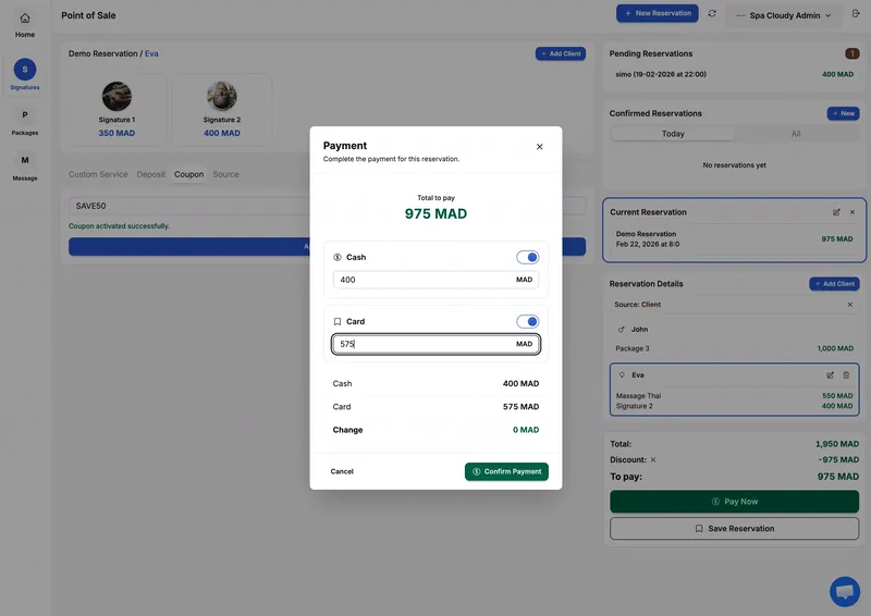 Built-in POS System